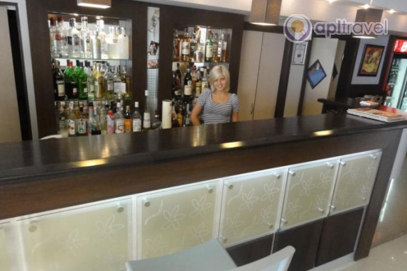 Front view of the hotel