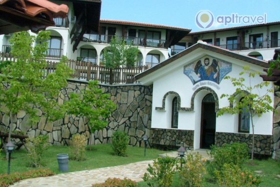 Front view of the hotel