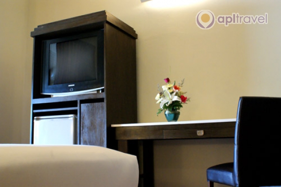 Front view of the hotel