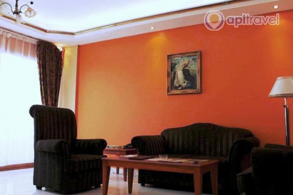 Front view of the hotel