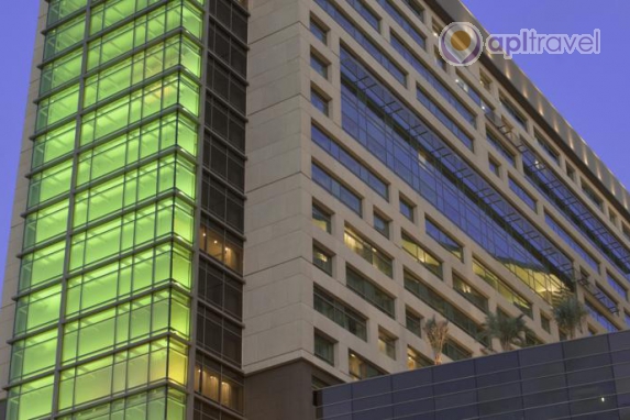 Front view of the hotel