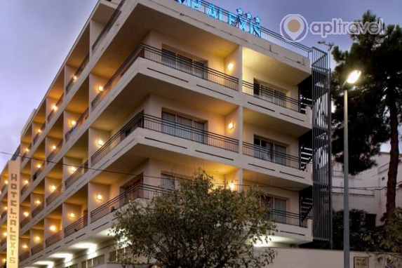 Front view of the hotel