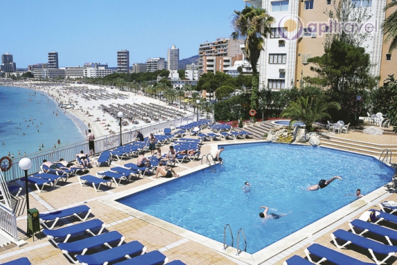 Front view of the hotel