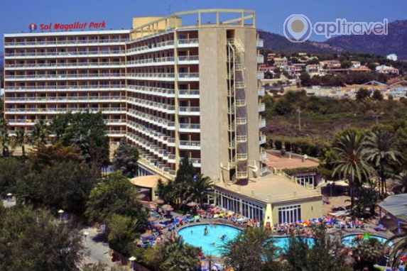 Front view of the hotel