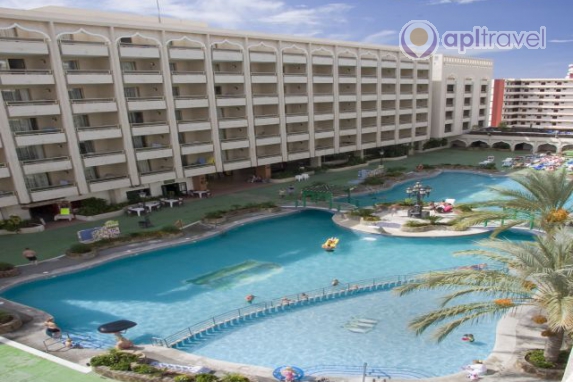 Front view of the hotel