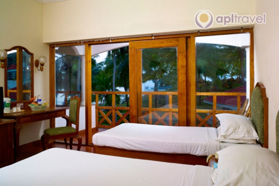 Front view of the hotel