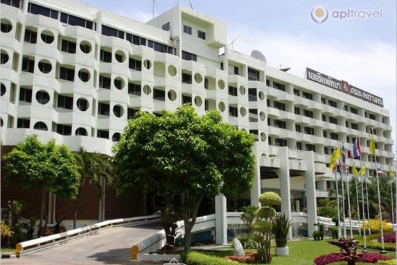 Front view of the hotel