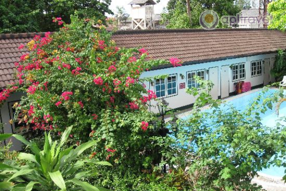 Front view of the hotel