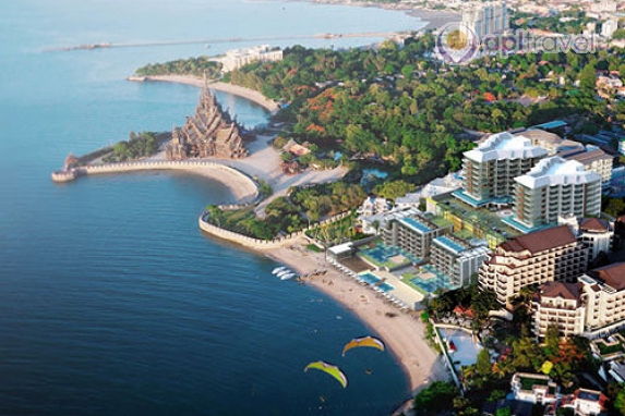 Front view of the hotel