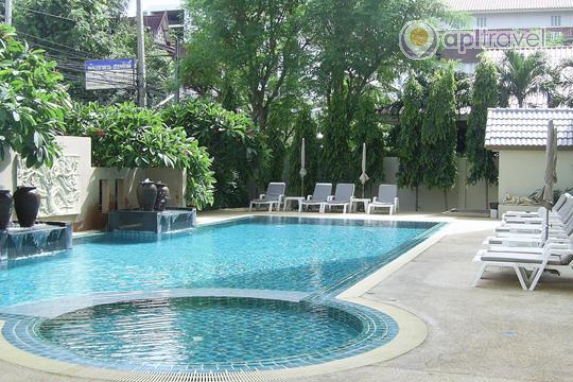 Front view of the hotel