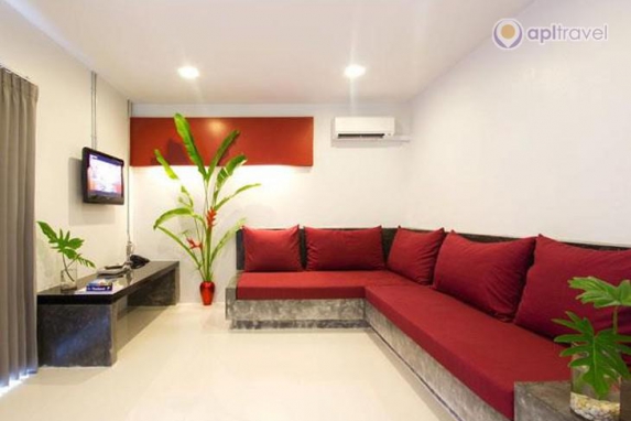 Front view of the hotel