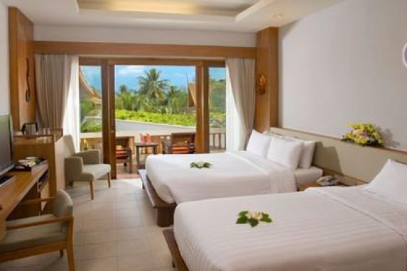 Front view of the hotel