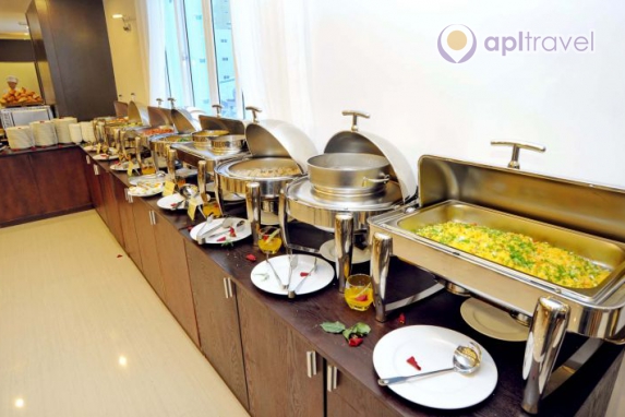 Front view of the hotel