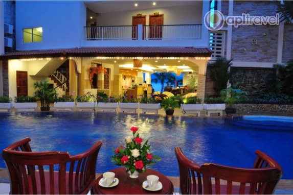 Front view of the hotel