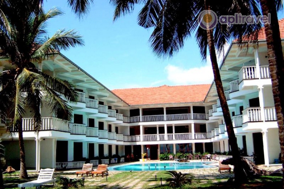 Front view of the hotel