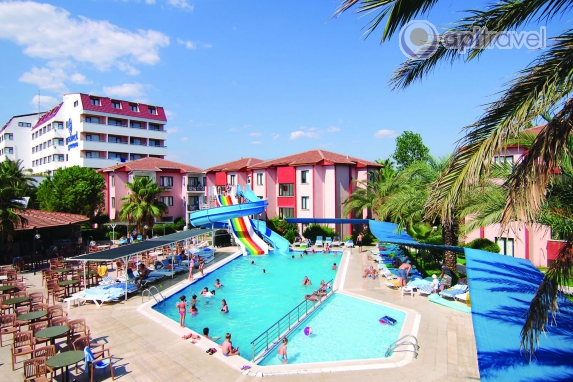 Front view of the hotel