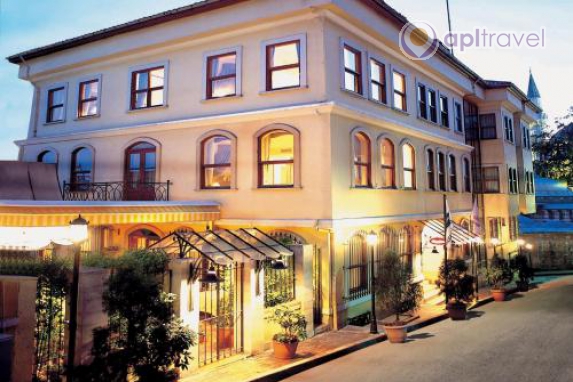 Front view of the hotel
