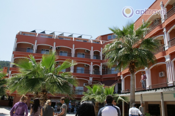 Front view of the hotel