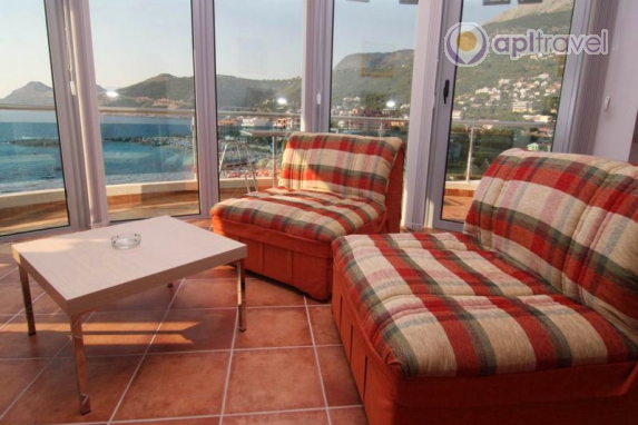 Front view of the hotel