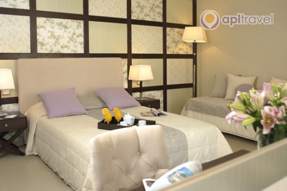 Front view of the hotel