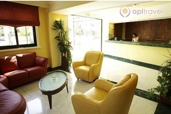 Front view of the hotel