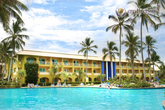 Front view of the hotel