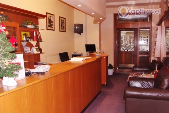 Front view of the hotel