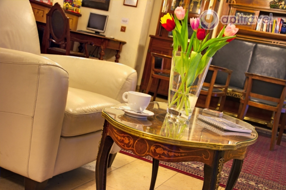 Front view of the hotel