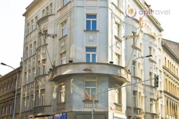 Front view of the hotel