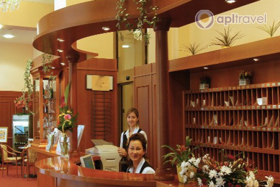 Front view of the hotel