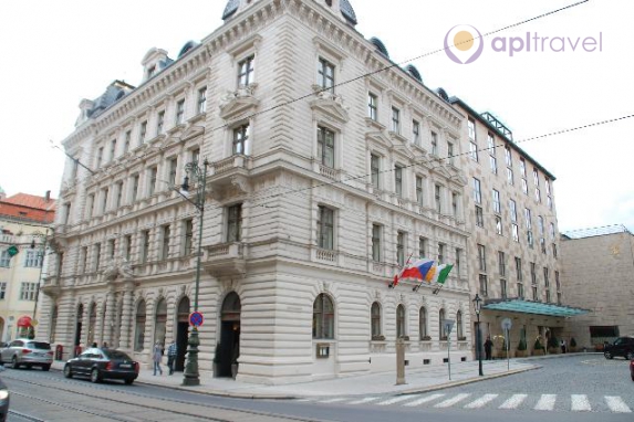 Front view of the hotel