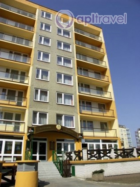 Front view of the hotel