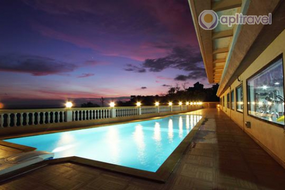 Front view of the hotel