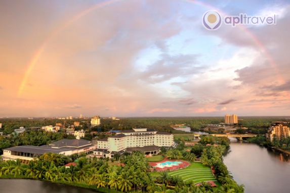Front view of the hotel