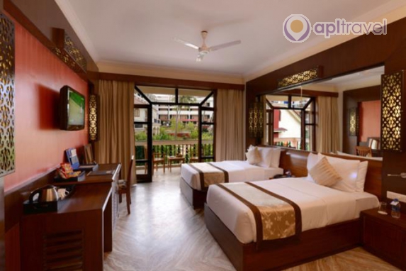 Front view of the hotel