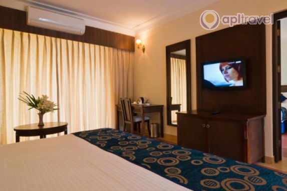 Front view of the hotel